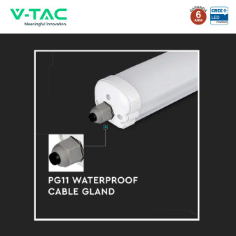 Plafoniera Tubo LED Linkabile 36W 120cm SMD CREE IP65