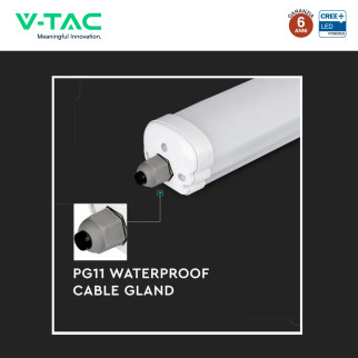 Plafoniera Tubo LED Linkabile 36W 120cm SMD CREE IP65