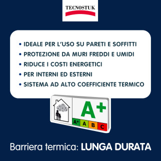Tecnostuk Freddo Stop Rivestimento Termoisolante Interni/Esterni