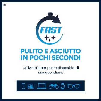 Udiclean Roll-Up Dispenser Pulizia Apparecchi Acustici 100 Salviette