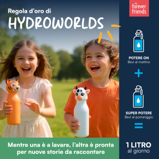 CapsHero Borraccia Termica Bambini 520ml Coccodrillo Dino Dex