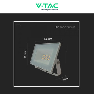 Faro LED 10W SMD IP65 Colore Bianco V-Tac VT-44012