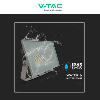 Faro LED 10W SMD IP65 Colore Bianco V-Tac VT-44012