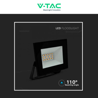 Faro LED 10W SMD IP65 Colore Nero V-Tac VT-44012