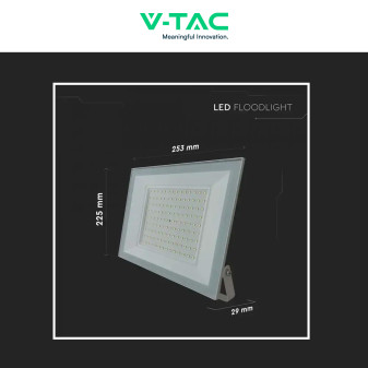 Faro LED 100W SMD IP65 Colore Bianco V-Tac VT-44109
