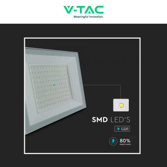 Faro LED 100W SMD IP65 Colore Bianco V-Tac VT-44109