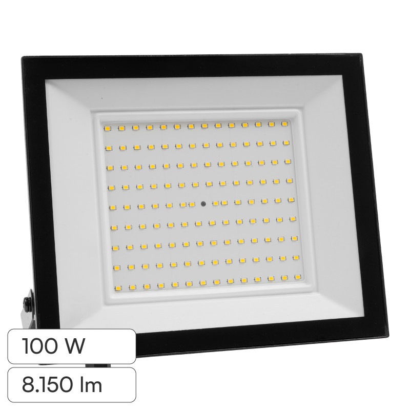 Faro LED 100W SMD IP65 Colore Nero V-Tac VT-44109