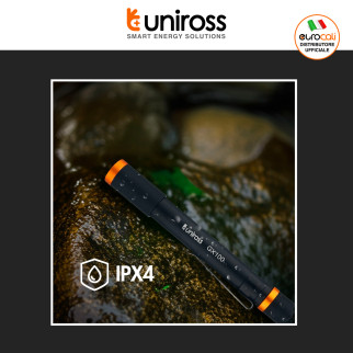 Uniross GX100 Torcia LED 3W Tascabile Multifunzione IPX4