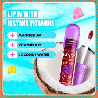 NYX Professional Makeup Holiday Gum Drop Gloss 03 Cranberry Splash