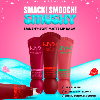 NYX Professional Makeup Holiday Smushy Kit con 3 Balsami Labbra