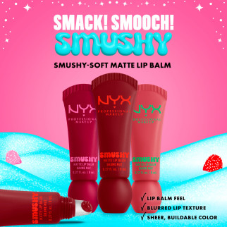 NYX Professional Makeup Holiday Smushy Kit con 3 Balsami Labbra