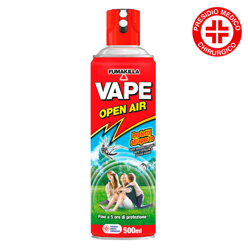 Spray Insetticida Repellente contro Zanzare Comuni e Tigre Vape