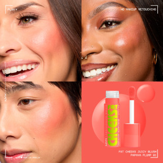 NYX Professional Makeup Fat Cheeks Juicy Blush Liquido 01 Papaya Plump