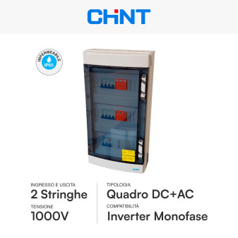 Quadro Elettrico Lato DC/AC 2 Stringhe 2 MPPT Monofase 6kW Chint