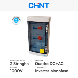 Quadro Elettrico Lato DC/AC 2 Stringhe 2 MPPT Monofase 6kW Chint