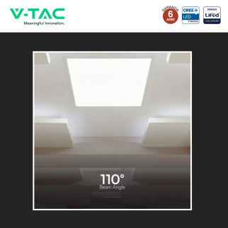 10 Pannelli LED Quadrati 36W SMD CREE con Driver LiFud V-Tac Pro