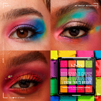 NYX Professional Makeup Ultimate I Know That's Bright Palette 16 Ombretti