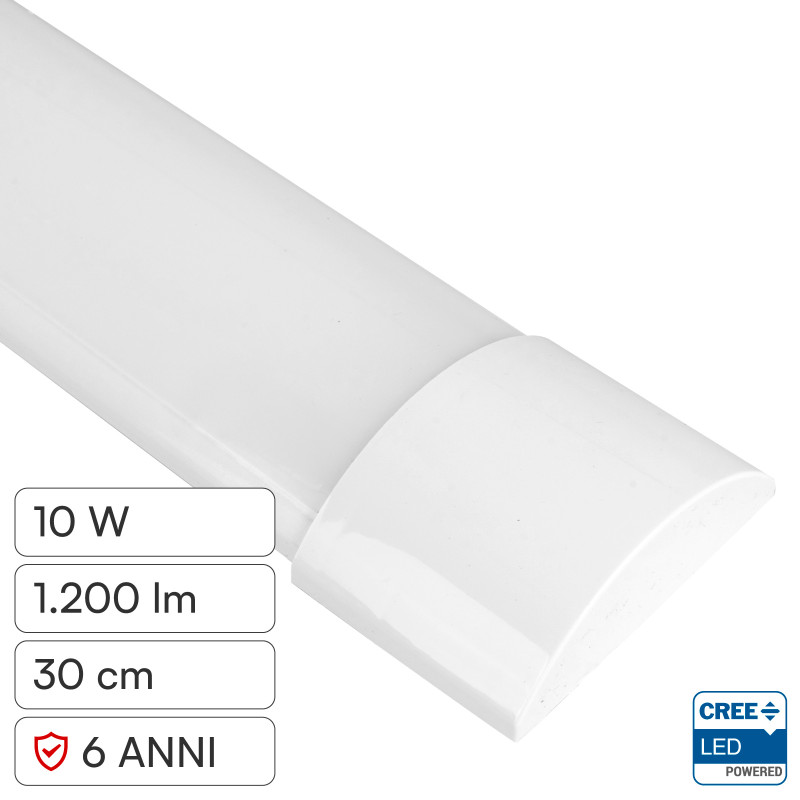Tubo LED Prismatico 10W 30cm SMD Chip CREE V-Tac