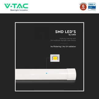 Tubo LED Prismatico 10W 30cm SMD Chip CREE V-Tac