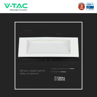 Lampada LED Uscita di Emergenza 3,8W SMD CREE IP40 V-Tac