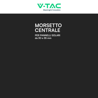 8 Morsetti Centrali per Pannelli Fotovoltaici 30mm e 35mm V-Tac