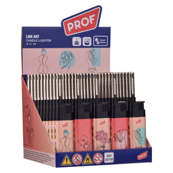 Accendigas Elettronici Line Art Prof Maxi - Box da 50