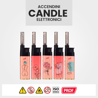 Accendigas Elettronici Line Art Prof Maxi - Box da 50