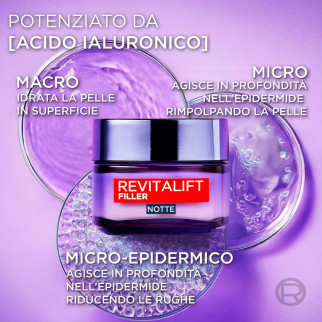 Revitalift Filler Trattamento Anti-Rughe Rivolumizzante Notte L'Oréal