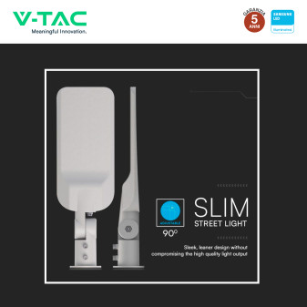 V-Tac VT-169ST-S Lampada Stradale LED Samsung SMD IP65 Grigio