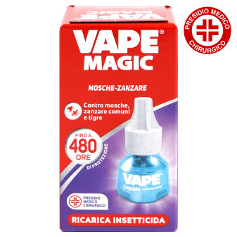 Vape Magic Ricarica Liquida per Diffusore Insetticida Mosche e Zanzare