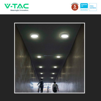 V-Tac Pro VT-60012 Mini Pannello LED Rotondo 12W SMD Chip Samsung