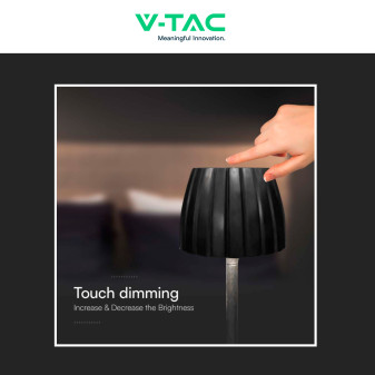 V-Tac VT-7967 Lampada LED SMD da Tavolo 2,7W 3in1 Ricaricabile