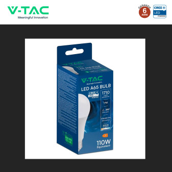 V-Tac Lampadina LED E27 17W Goccia A65 SMD Opaca