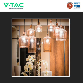V-Tac VT-270 Lampadina LED E27 6,5W MiniGlobo G45 SMD Chip CREE