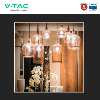 V-Tac VT-270 Lampadina LED E27 6,5W MiniGlobo G45 SMD Chip CREE