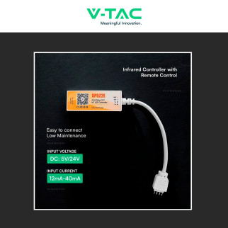 V-TAC Controller Smart per strisce LED CCT 2 Canali con Telecomando