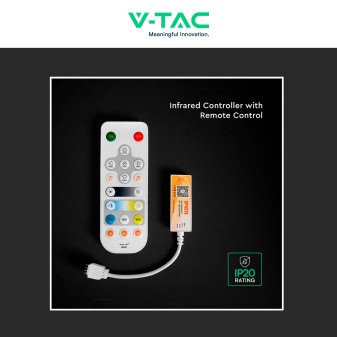 V-TAC Controller Smart per strisce LED CCT 2 Canali con Telecomando