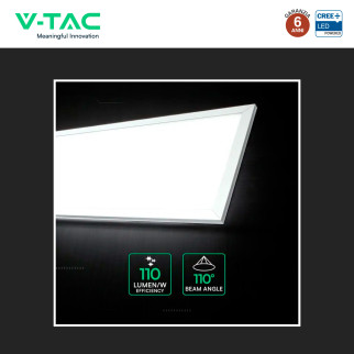 V-Tac Pro VT-6147 Pannello LED CREE Rettangolare 120x30 40W