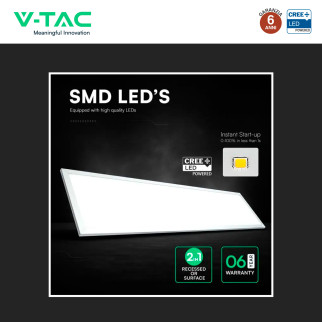 V-Tac Pro VT-6147 Pannello LED CREE Rettangolare 120x30 40W