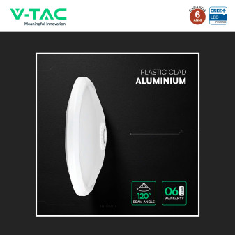 V-Tac VT-13 Plafoniera LED Rotonda 12W SMD Chip CREE