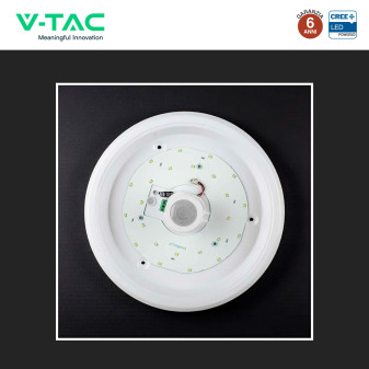 V-Tac VT-13 Plafoniera LED Rotonda 12W SMD Chip CREE