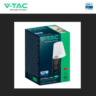 V-Tac VT-88062 Lampada LED da Muro 2W SMD Chip CREE Applique