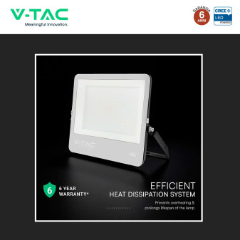 Faro LED 300W SMD Chip CREE IP65 Colore Nero VT-44003