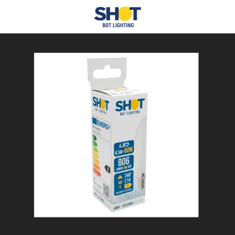 Bot Lighting Shot Lampadina LED E27 6,5W Candela C35 SMD