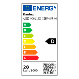 Kanlux AVAR 6060 Plafoniera con Telaio LED Quadrata 32W CCT 3in1