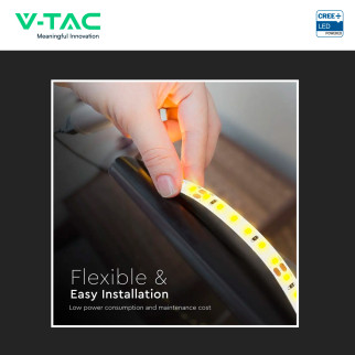 V-TAC VT-2835 120 Striscia LED 10W/m SMD Chip CREE 24V 10m
