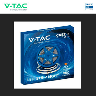 V-TAC VT-2835 120 Striscia LED 10W/m SMD Chip CREE 24V 10m