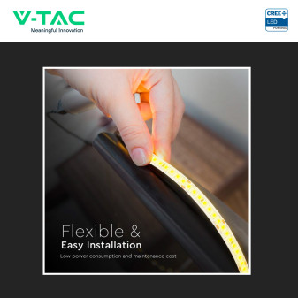 V-TAC Striscia LED Flessibile 12 W/m Monocolore Chip CREE 24V 10m