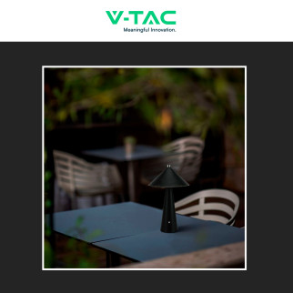 V-Tac VT-10117 Lampada LED da Tavolo 3W 3in1 Ricaricabile Dimmerabile