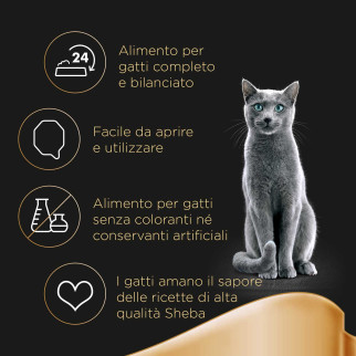 Sheba Creazioni Speciali in Salsa con Tacchino e Verdure per Gatti 22x